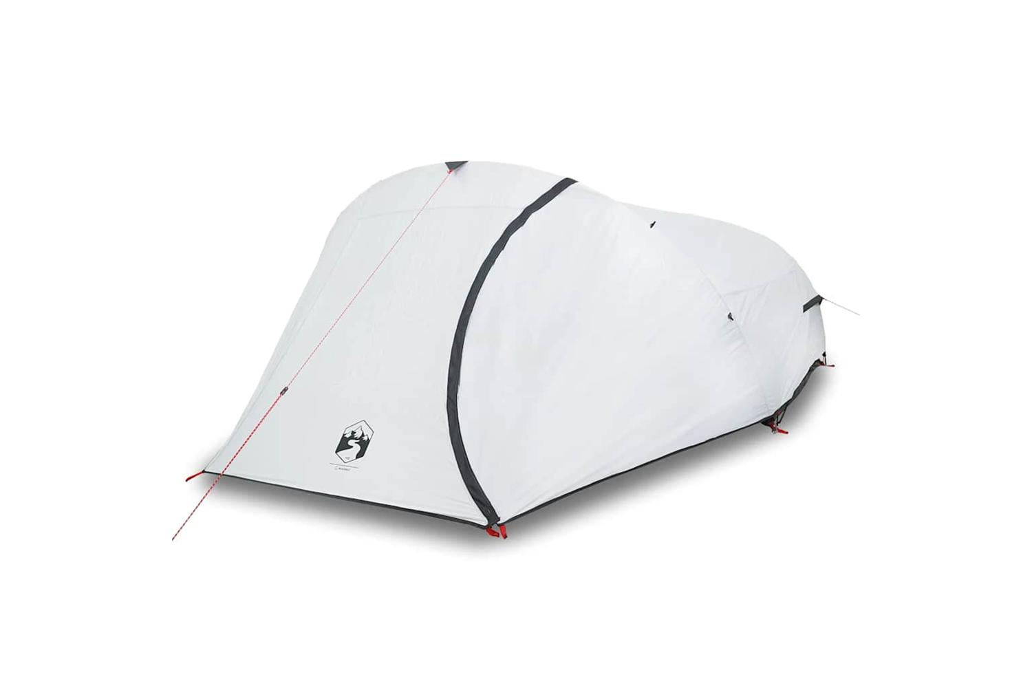 Vidaxl Camping Tent Dome 4-person White Blackout Fabric Waterproof