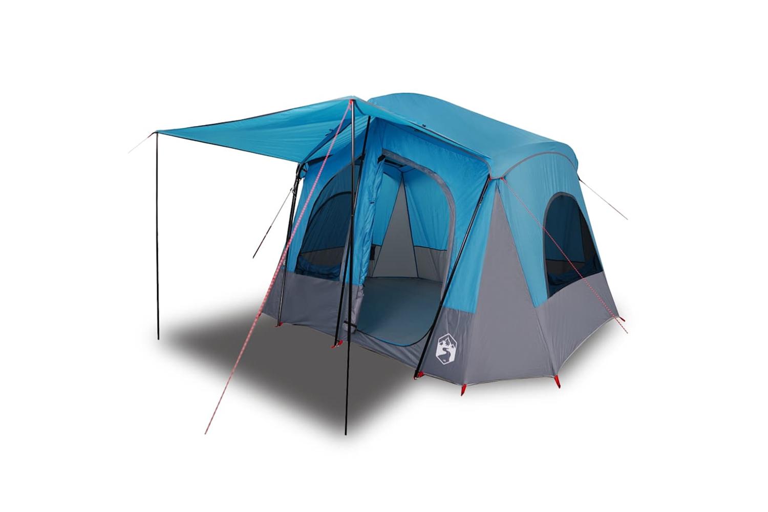 Vidaxl Camping Tent Cabin 5-person Blue Waterproof