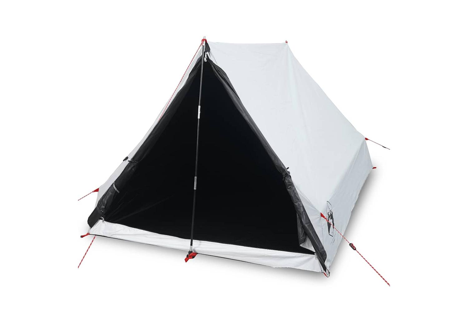 Vidaxl Camping Tent A-frame 2-person White Blackout Fabric Waterproof