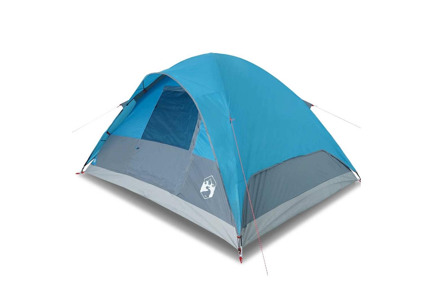 Vidaxl Camping Tent Dome 2-person White Blackout Fabric Waterproof