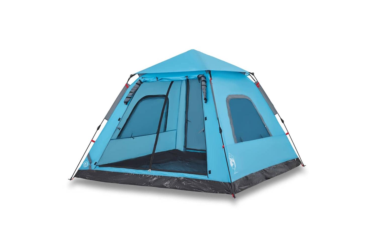 Vidaxl Camping Tent Dome 5-person Blue Quick Release