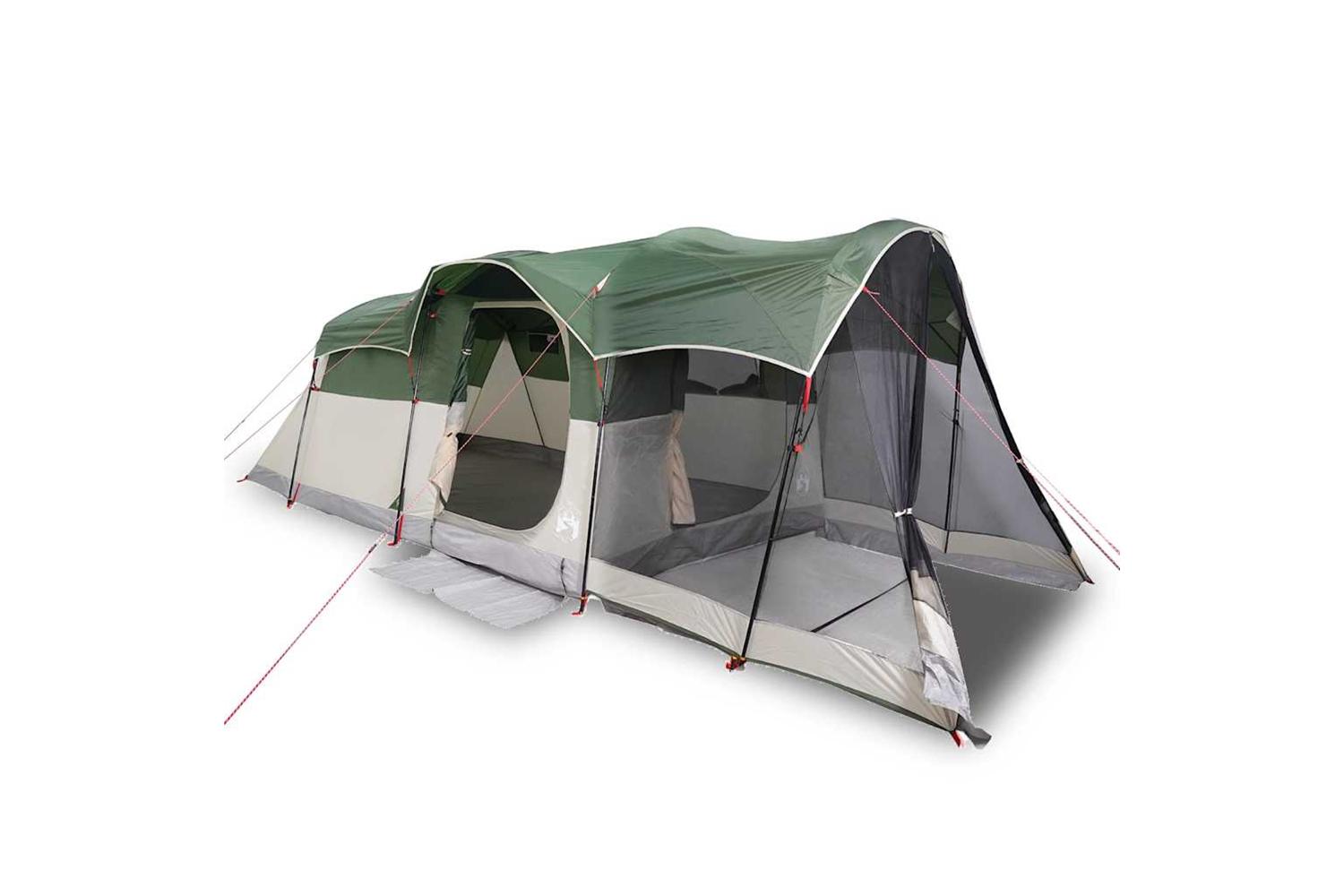 Vidaxl Family Tent Tunnel 6-person Olive Green Waterproof