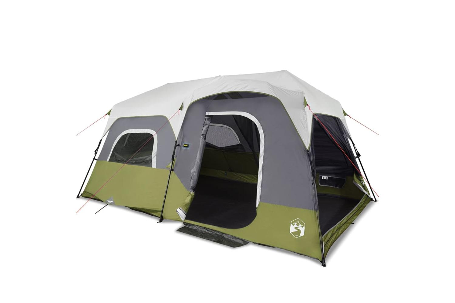 Vidaxl Car Tent 2-person Grey And Orange Waterproof