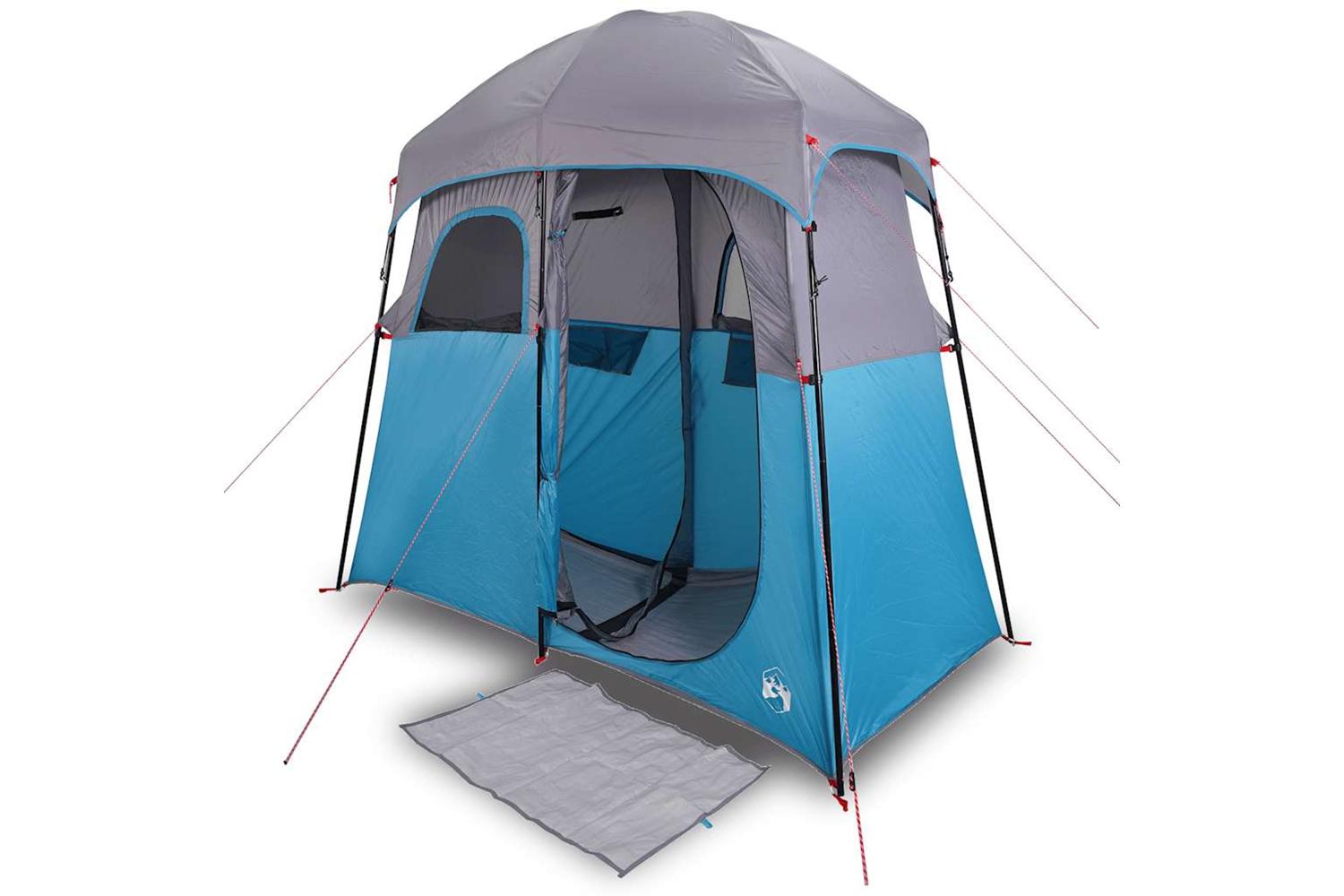 Vidaxl Shower Tent 2-person Blue Waterproof