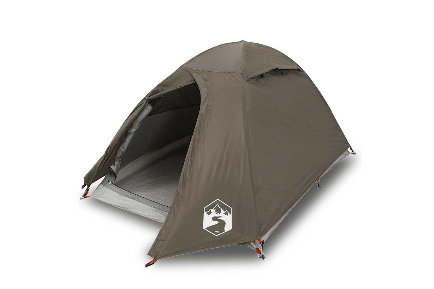 Vidaxl Camping Tent Dome 2-person Brown Waterproof