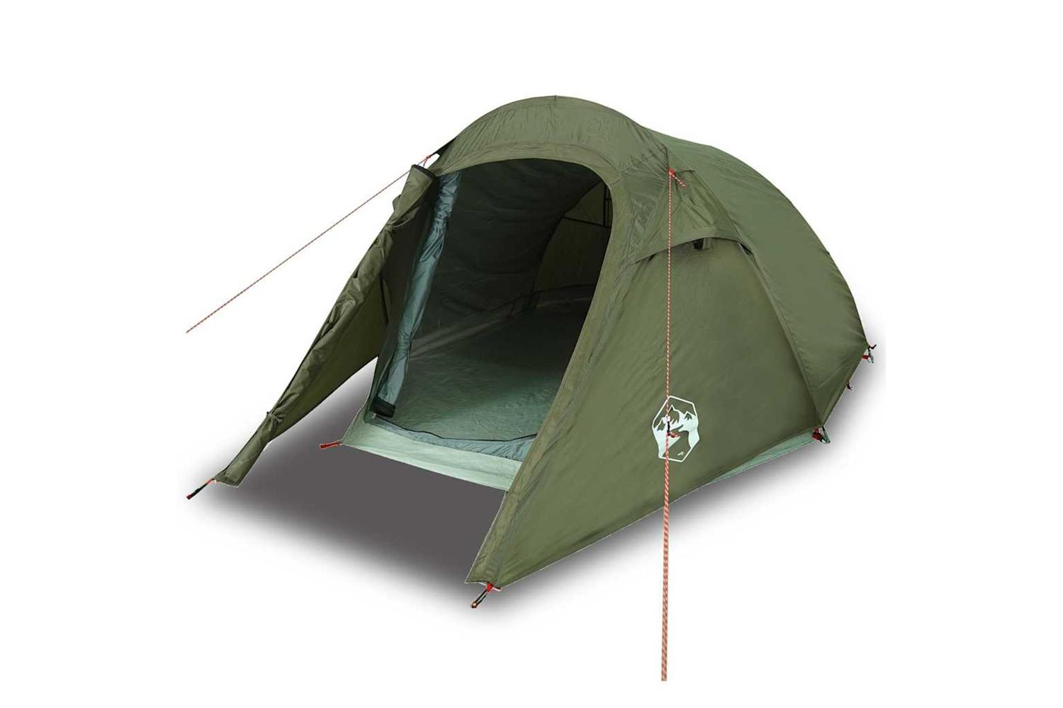 Vidaxl Camping Tent Tunnel 2-person Olive Green Waterproof