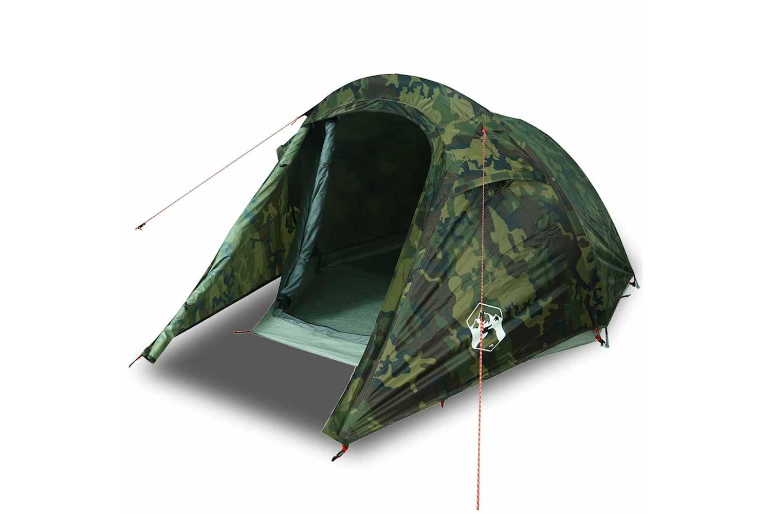Vidaxl Camping Tent Tunnel 2-person Camouflage Waterproof
