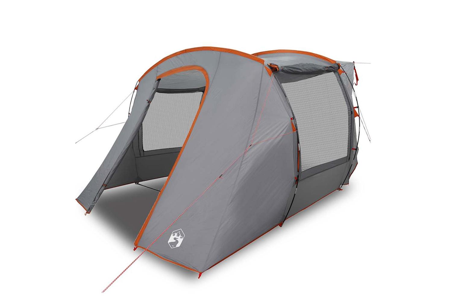 Vidaxl Car Tent Grey And Orange Waterproof