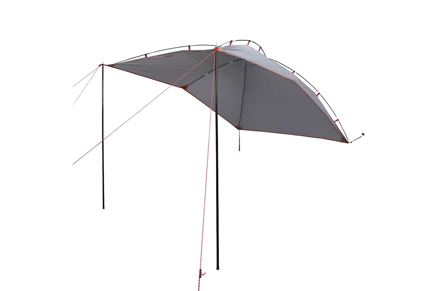 Vidaxl Car Tent Grey And Orange Waterproof