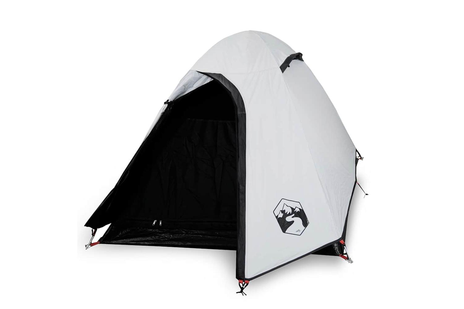 Vidaxl Camping Tent Dome 2-person White Blackout Fabric Waterproof
