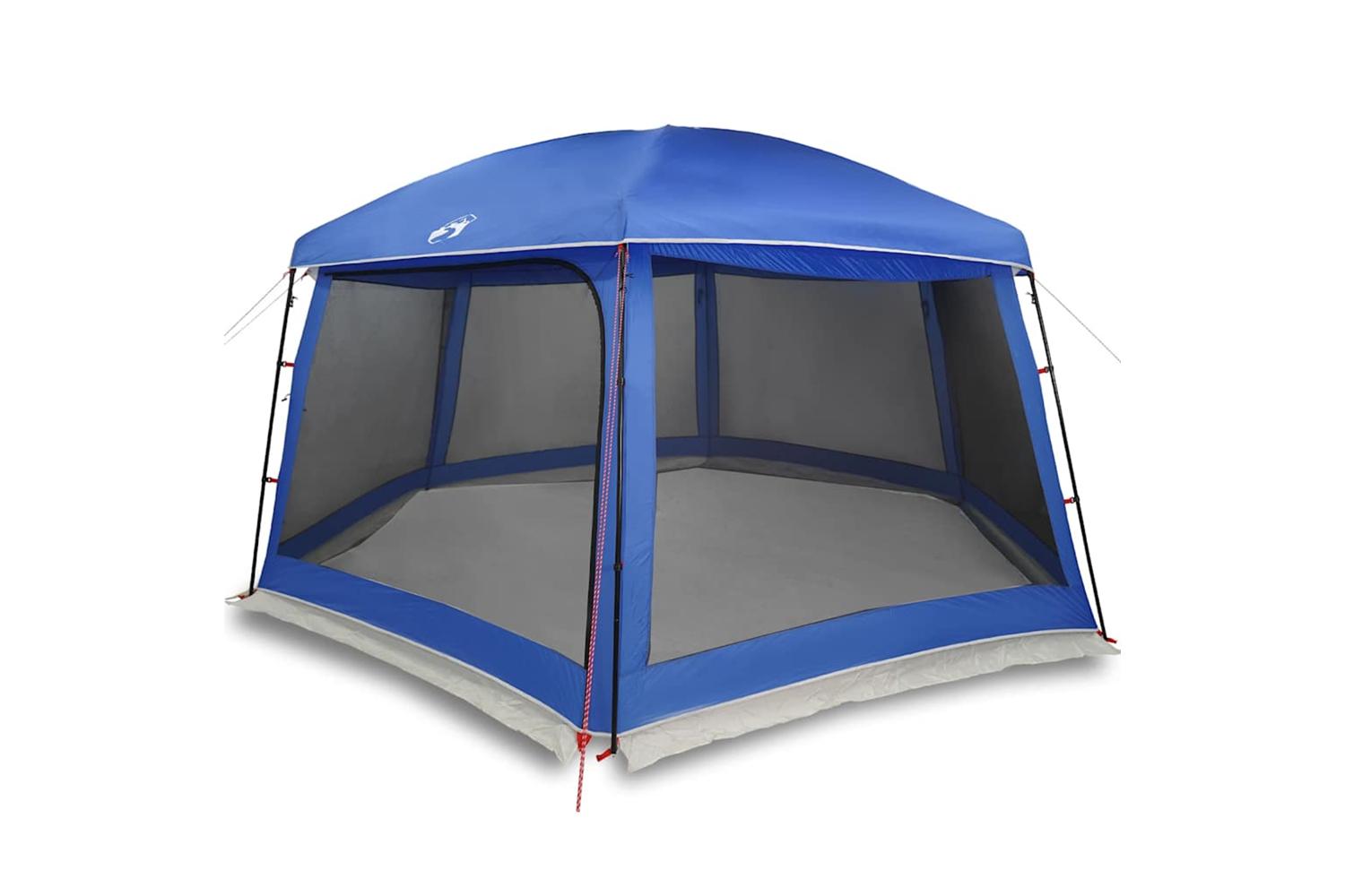 Vidaxl Pool Tent With Removable Fly & Mesh Walls Azure Blue 618x532 Cm