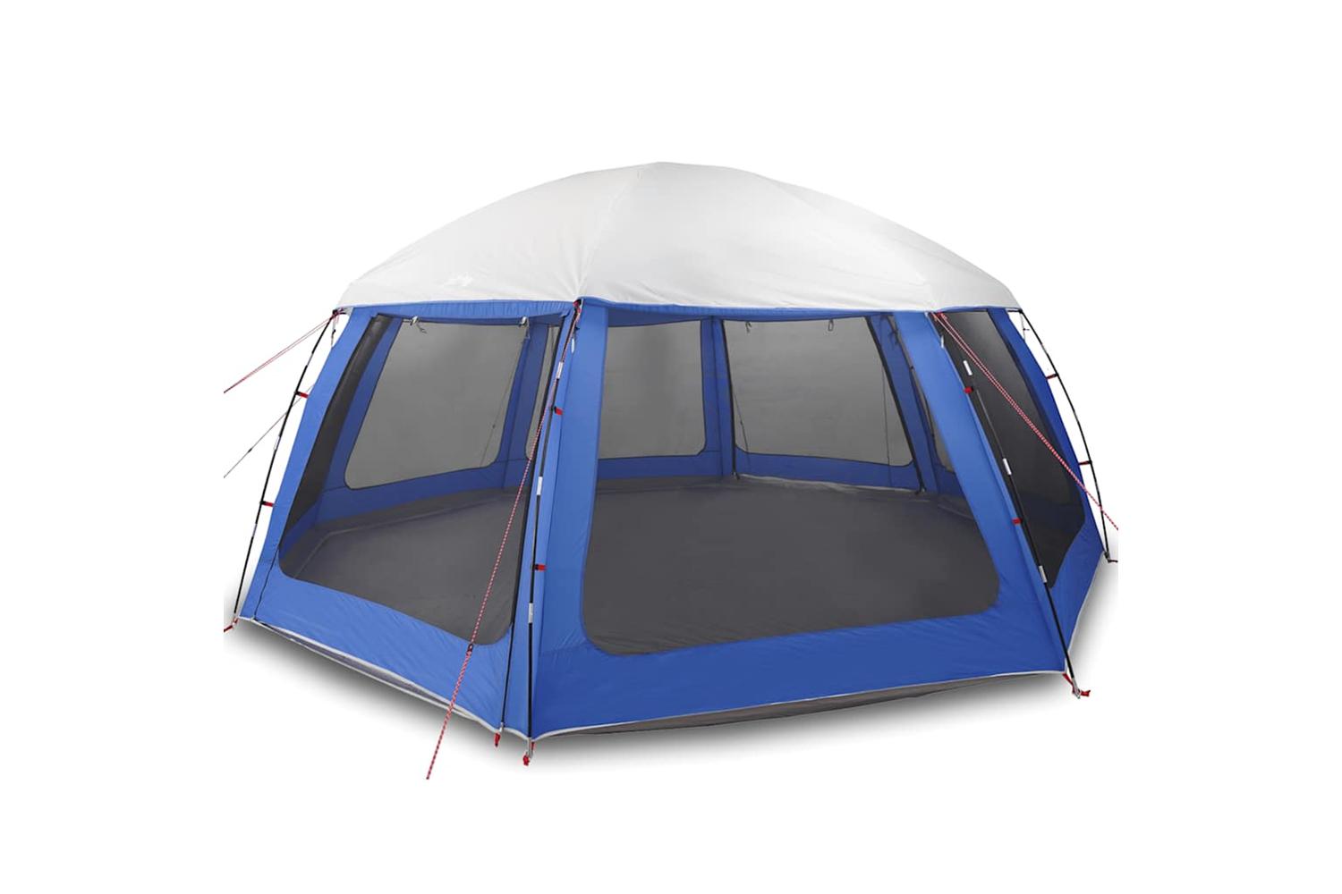 Vidaxl Pool Tent With Removable Fly & Mesh Walls Azure Blue 612x612 Cm