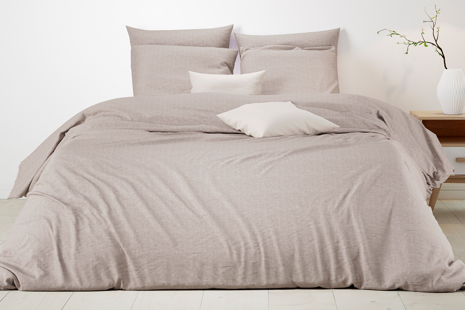 Mistral Home | Argentario Duvet Cover Set | Beige | Double