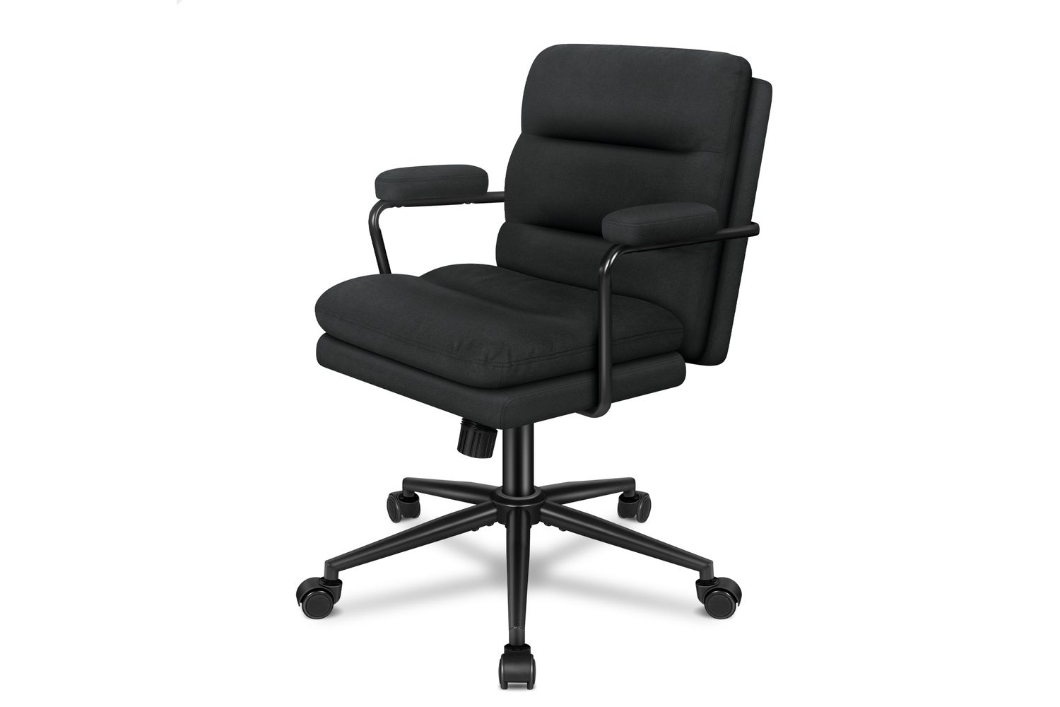 Alfordson Office Chair | Desk Chair | Linen Fabric | Black