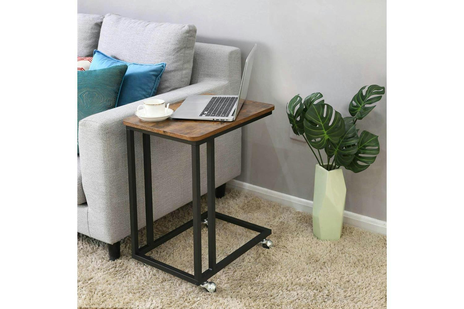 Vasagle End Table | Side Table | Rustic Brown | 50 X 35 X 62 Cm