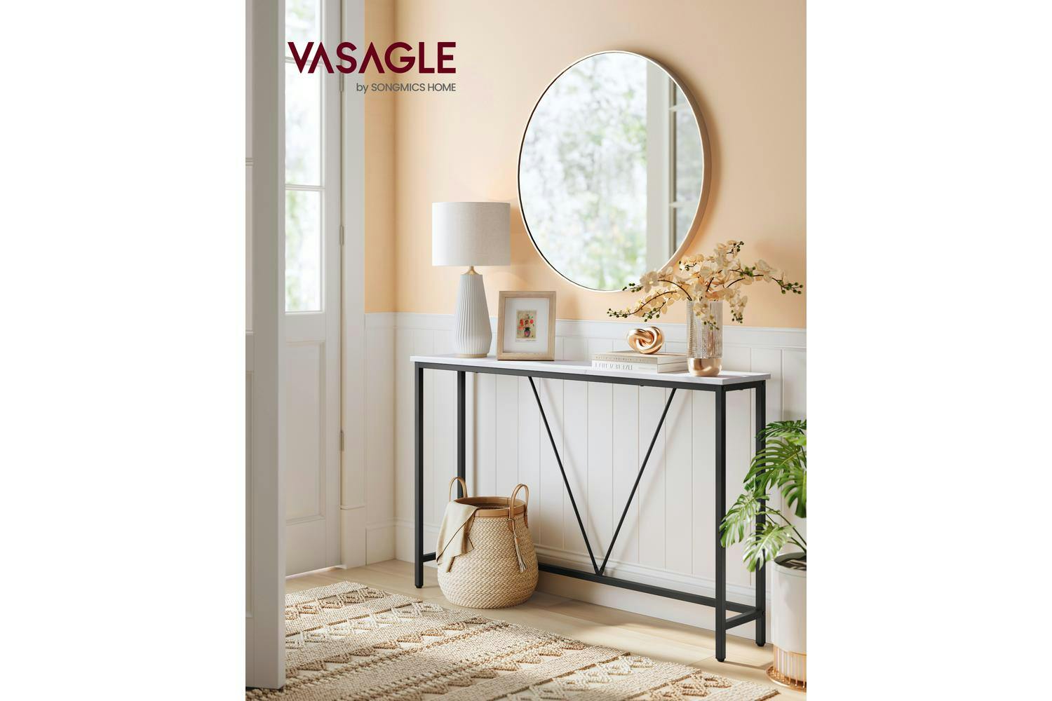 Console Sofa Table | Console Table | Particleboard And Steel | 120cm