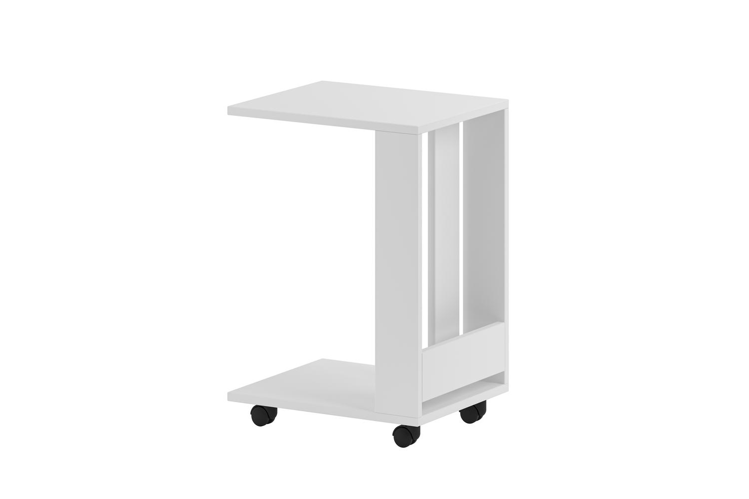 Decortie Edi Modern Side End Table | Side Table | Engineered Wood | 60cm