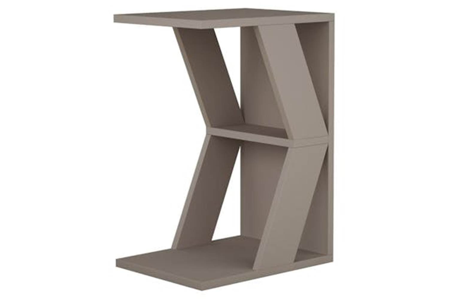 Decortie Naze Modern C-shaped Side Table | Side Table | Engineered Wood | 40 X 30 X 57 Cm