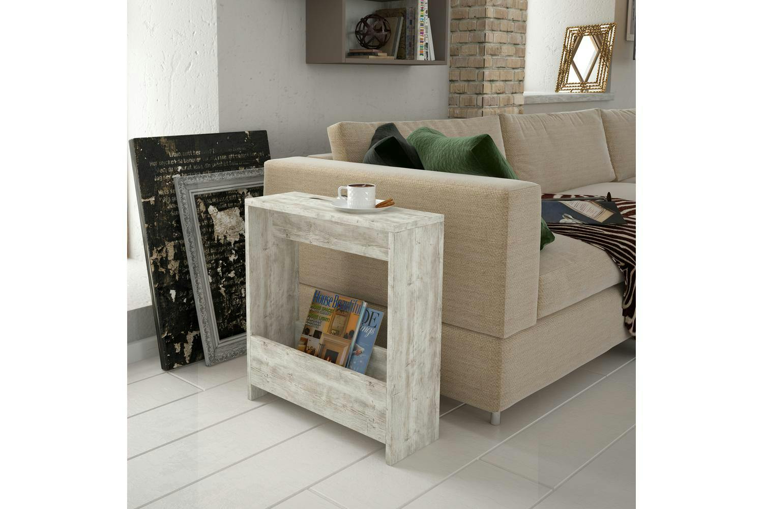 Decortie Simpi Modern Side End Table | Side Table | Engineered Wood | 60cm