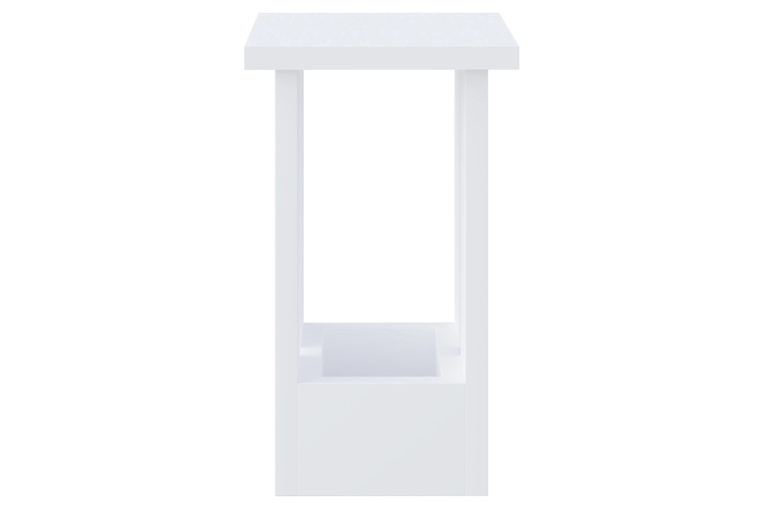 Decortie Tasos Side Table White | Side Table | Engineered Wood | 30x30x50.5cm