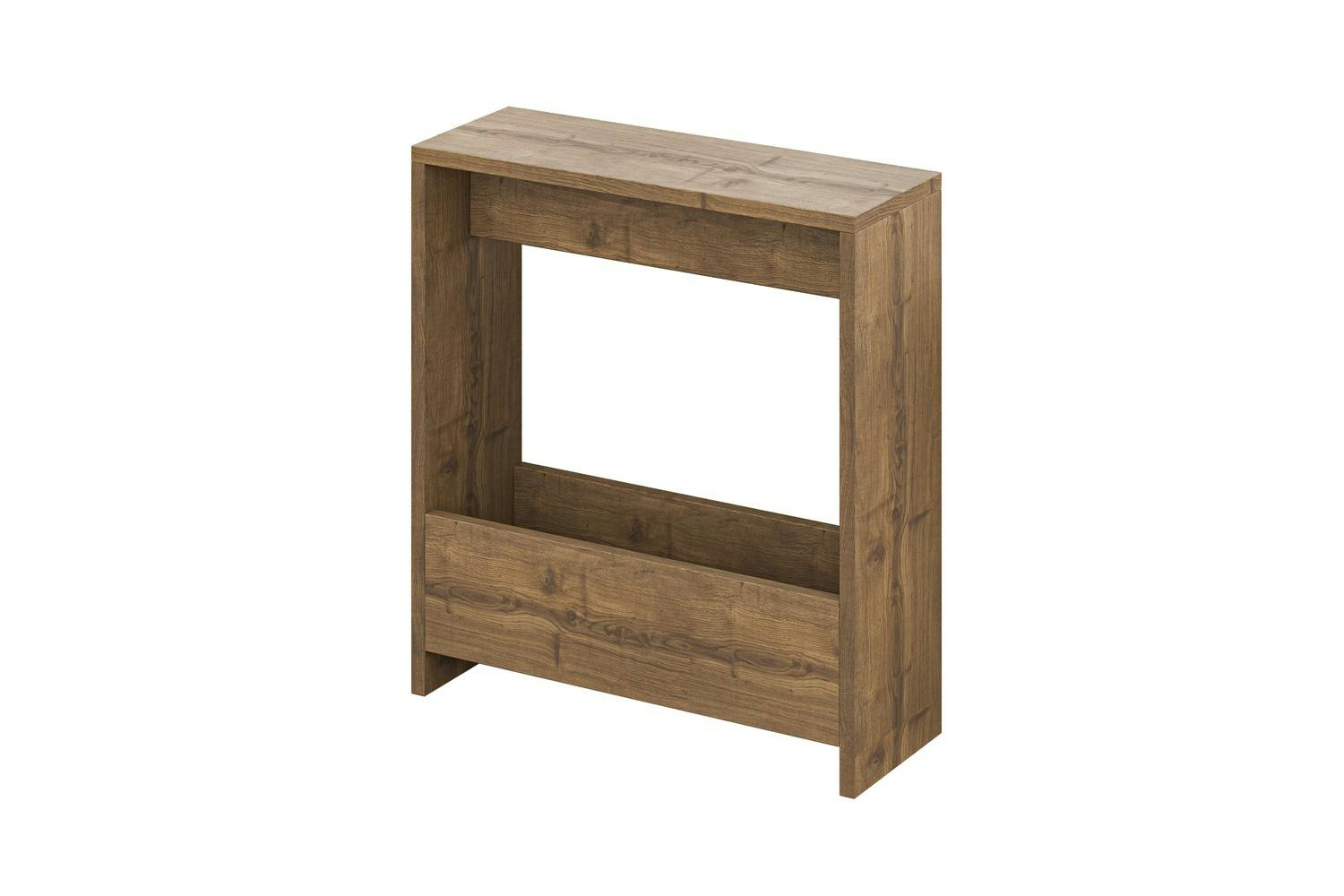 Decortie Simpi Modern Side Table | Side Table | Dark Oak Effect | H 60cm