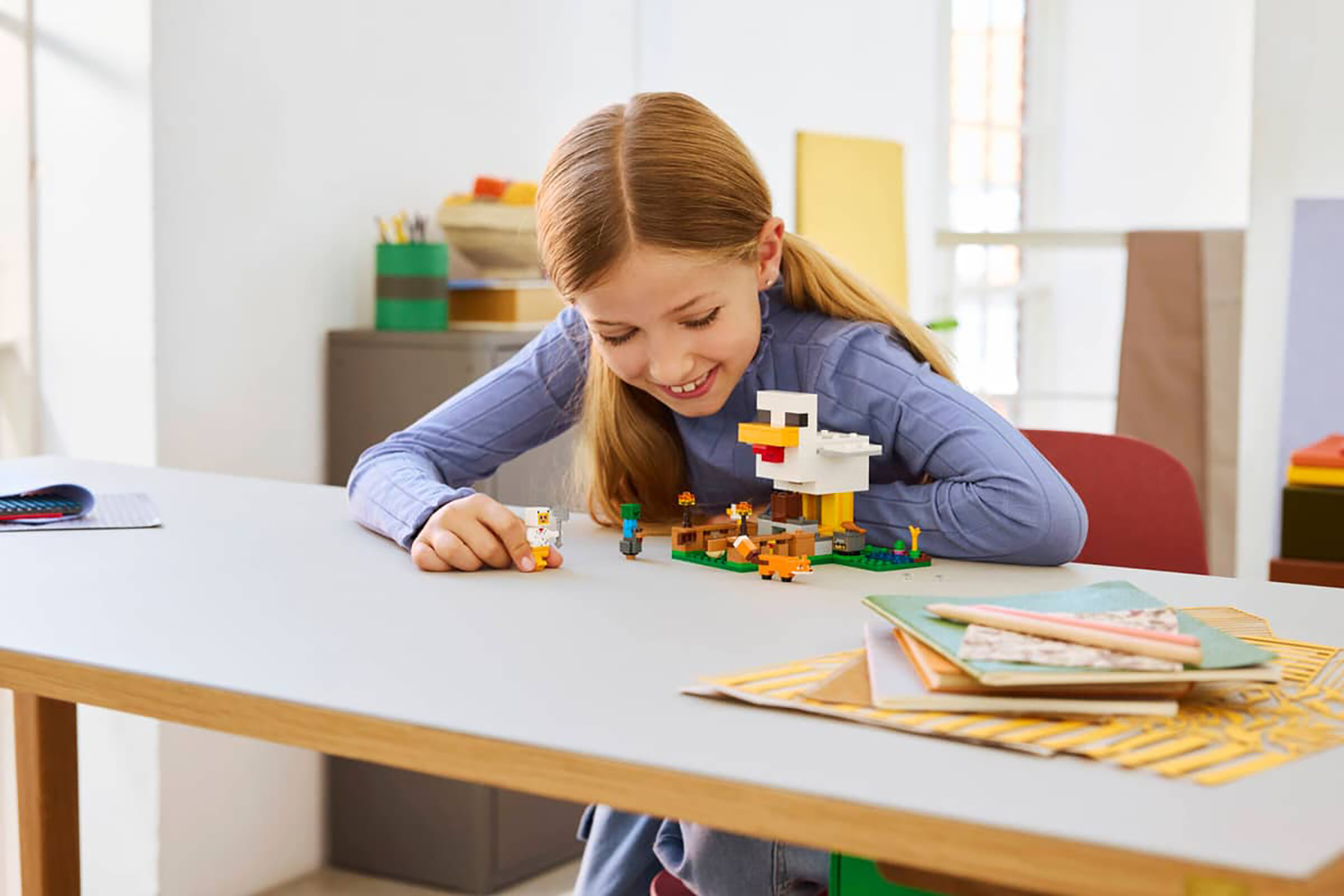 Lego Minecraft Chicken Farm Building Toys Set