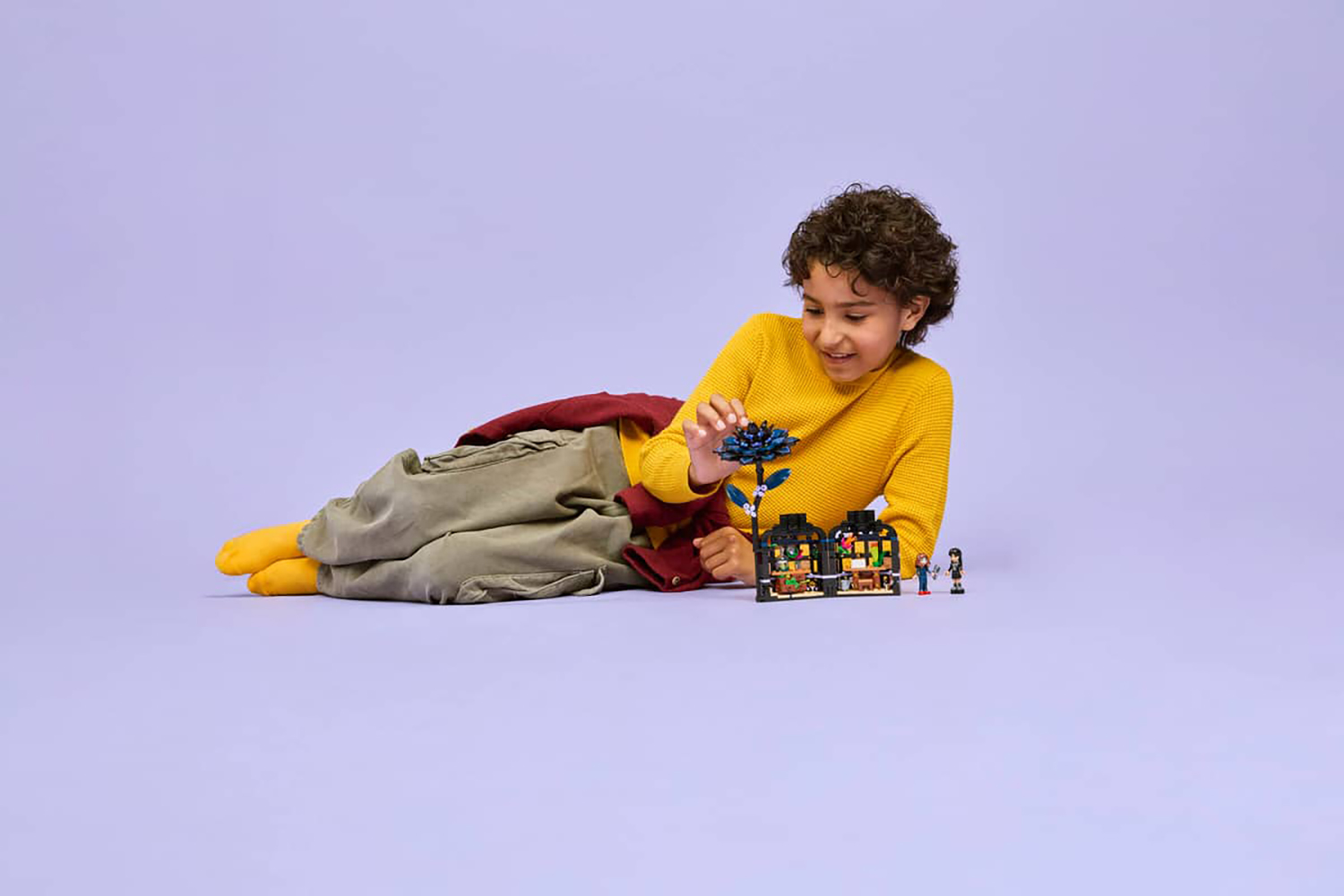 Lego Black Dahlia Flower Building Toys Set