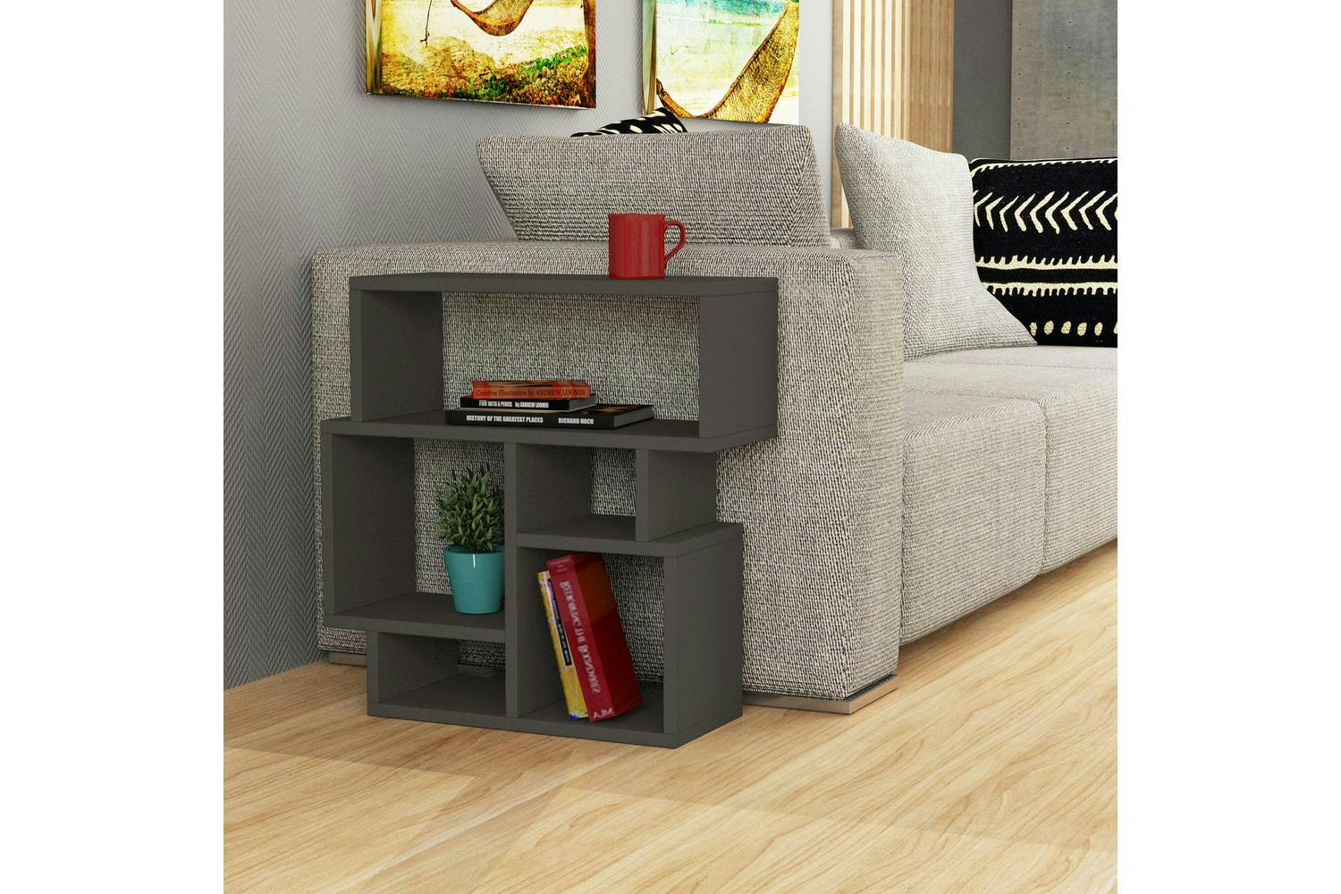 Decortie Karma Side Table | Multipurpose | Anthracite Grey | H605 Cm