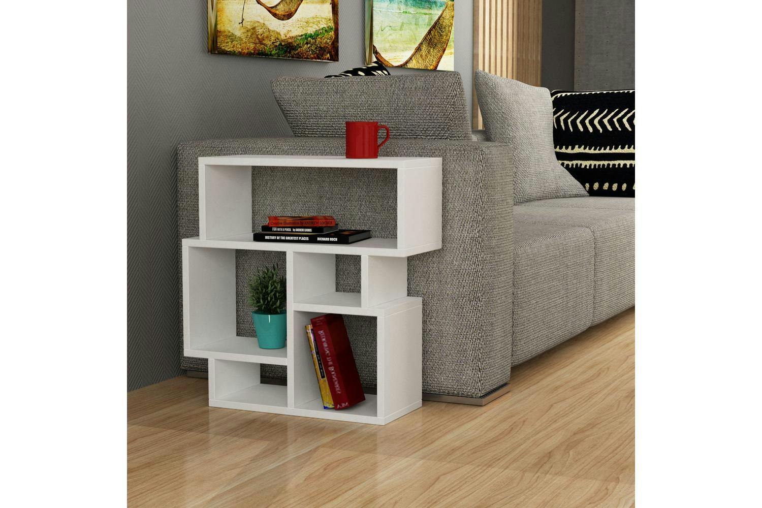 Decortie Karma Side Table | Multipurpose | White | H605 Cm