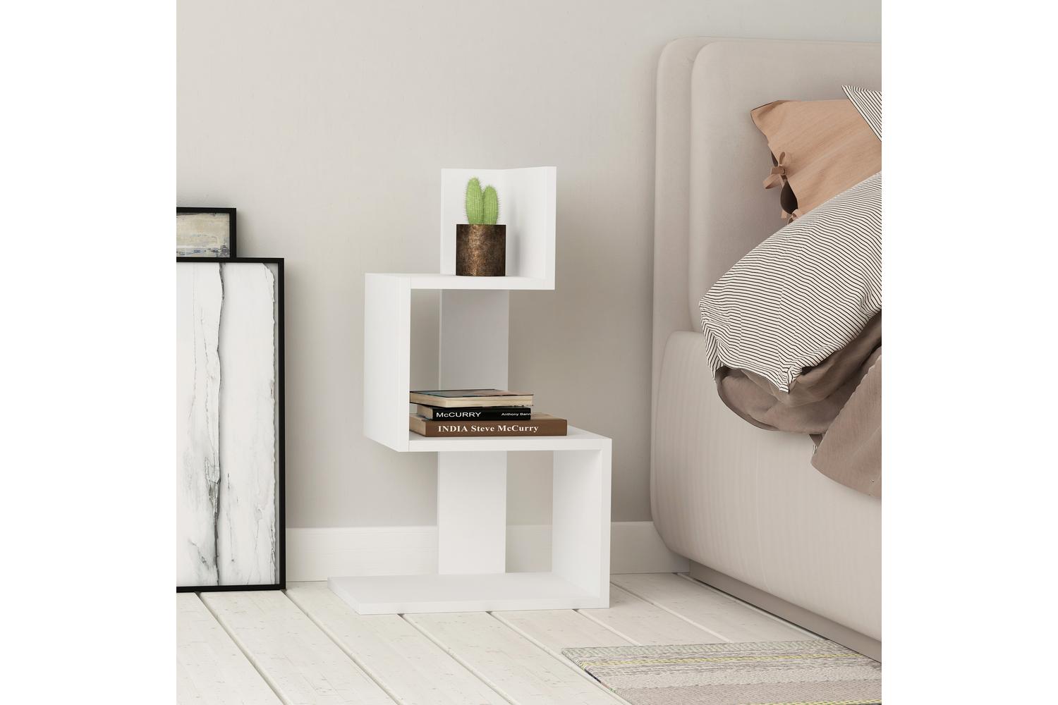 Decortie Rosie Modern 3 Tier Side Table | Side Table | Engineered Wood | 72cm
