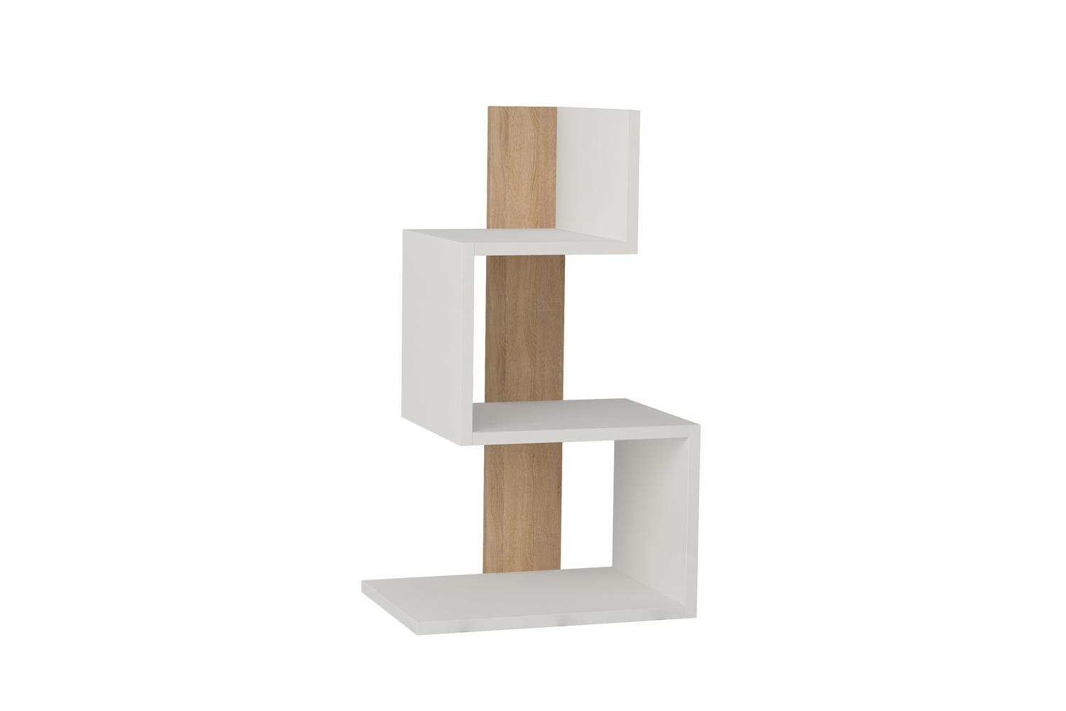 Decortie Rosie Modern Side Table | 3 Tier | White Oak | 72cm