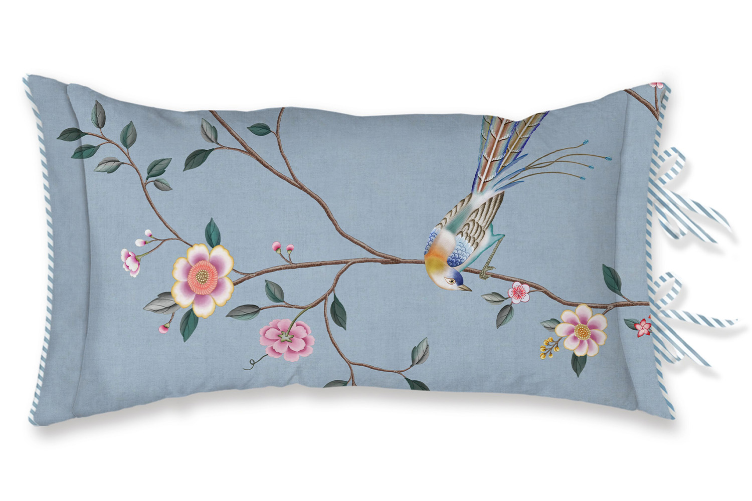Pip Studio | Bamboo Blossom Cushion | Blue | 35 x 60 cm