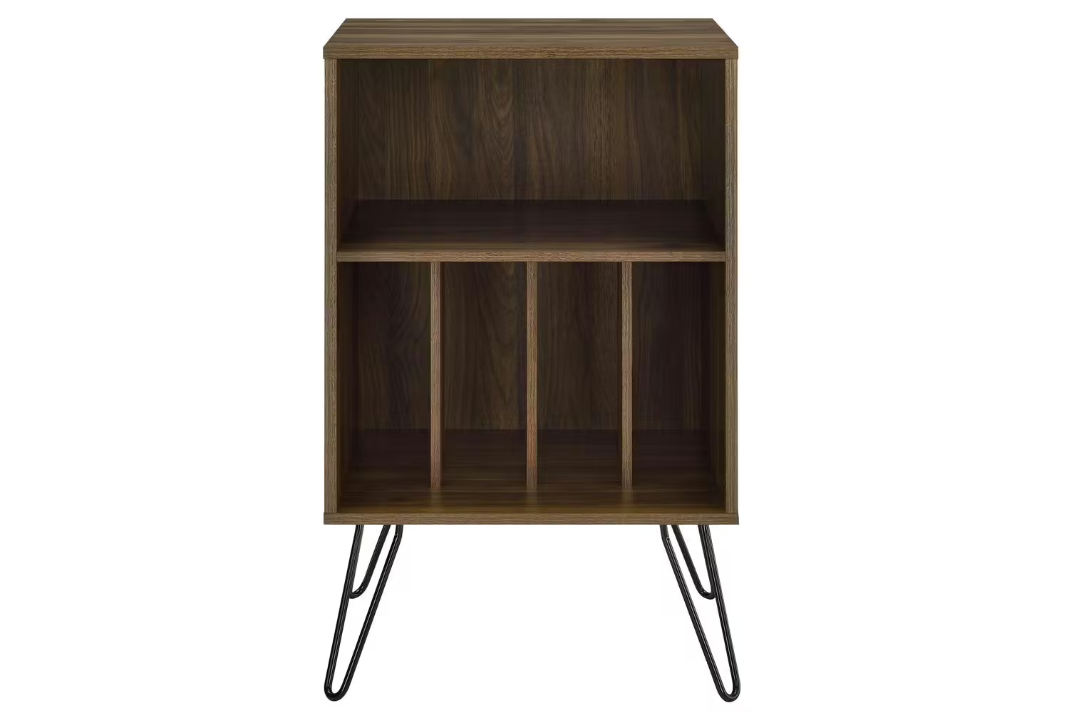 Dorel Concord Turntable Stand | Brown Walnut