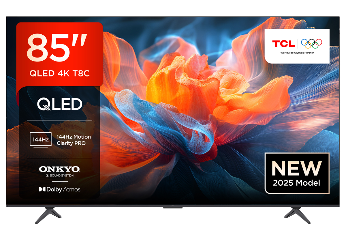 TCL T8C 85'' QLED 4K HDR Smart TV | 85T8C