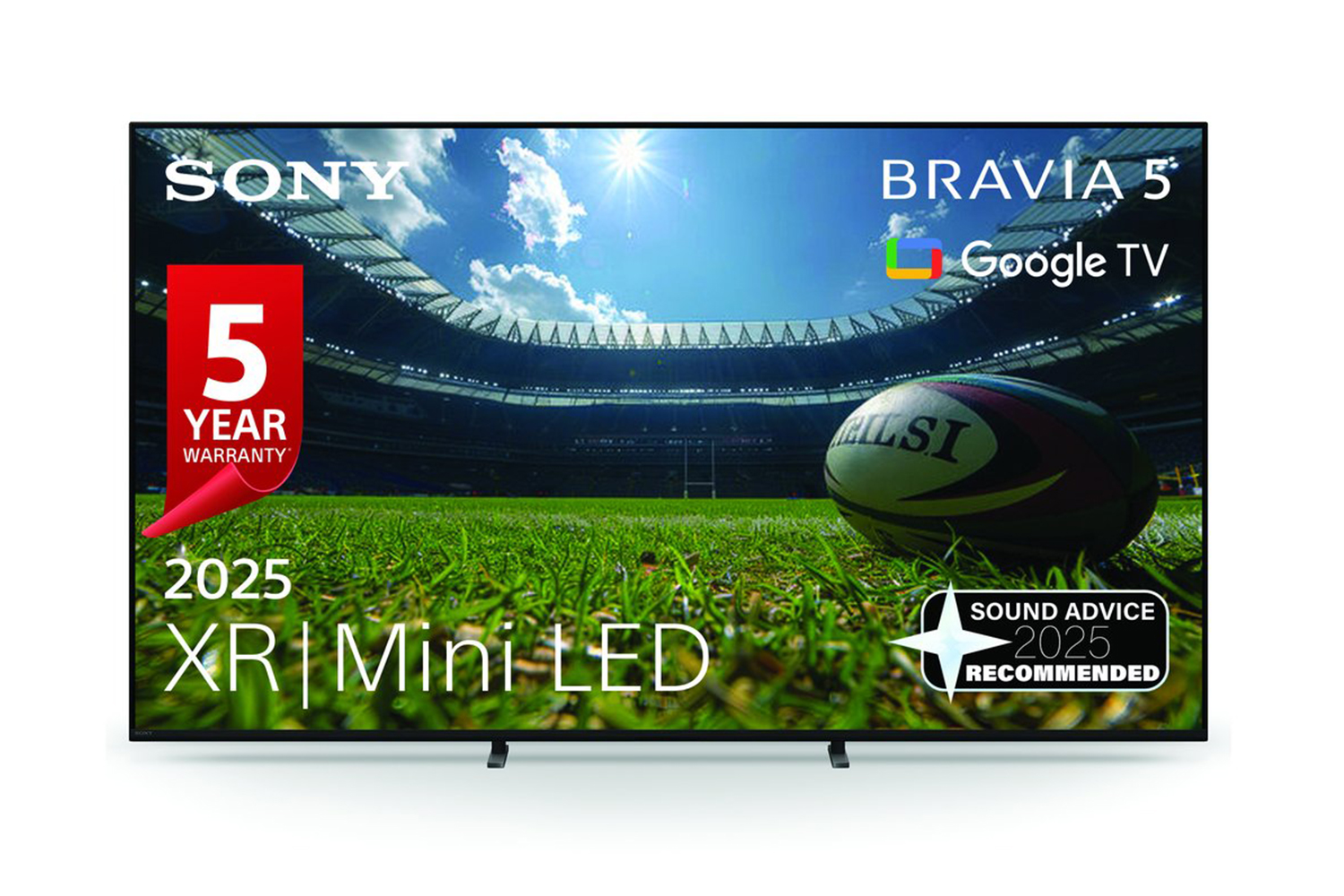 Sony 98" BRAVIA 5 Mini LED TV (2025) | K98XR55BP.UKA