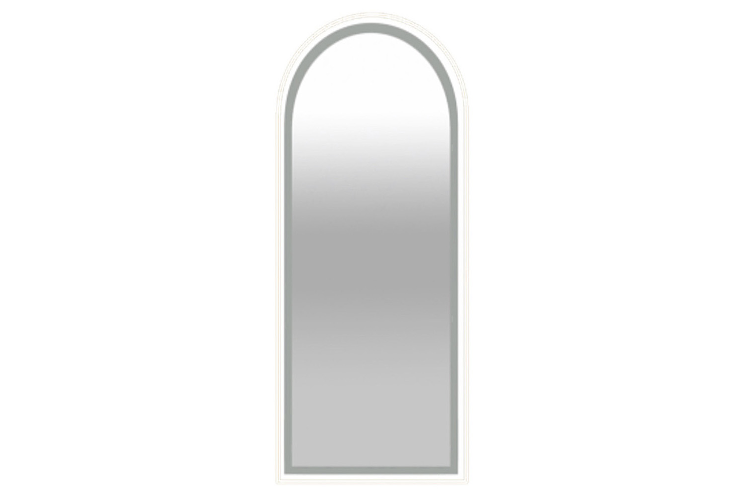 Modena LED Arched Mirror | White | 50 x 160 cm
