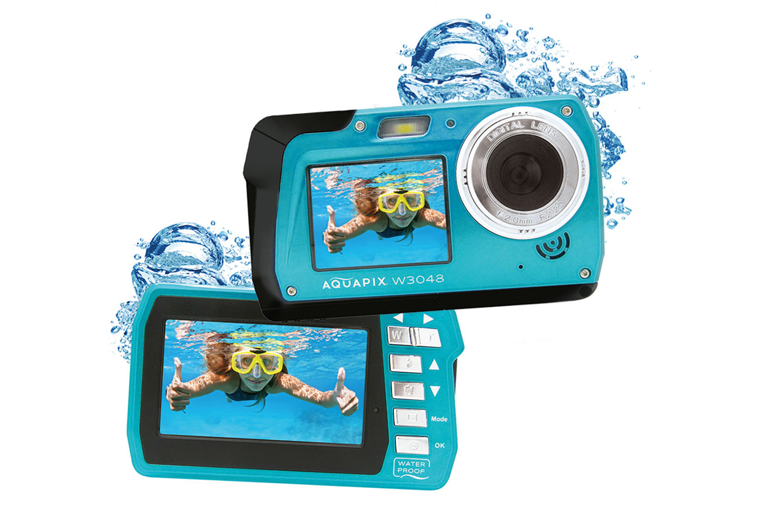 Easypix Aquapix W3048 Edge Camera | Ice Blue