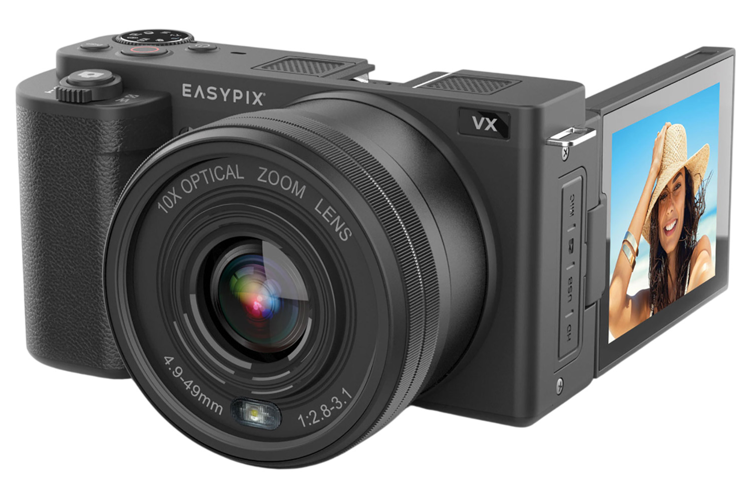 Easypix PowerPro VX6430 Flip Screen WiFi Bridge Camera