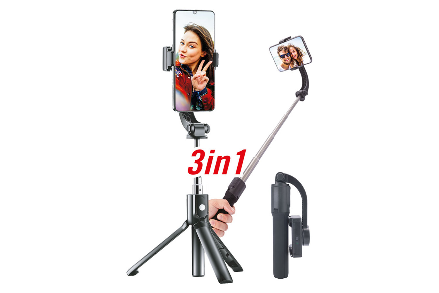 Easypix Goxtreme GS1 Foldable 1-Axis Selfie Gimbal