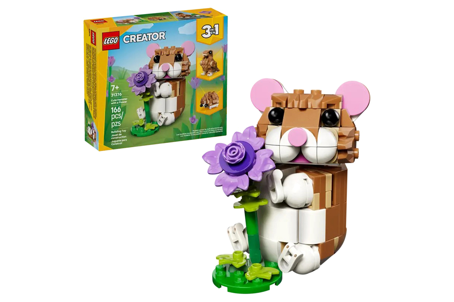 Lego Creator 3-in-1 Cute Hamster with a Flower 3 in 1 Building Toys