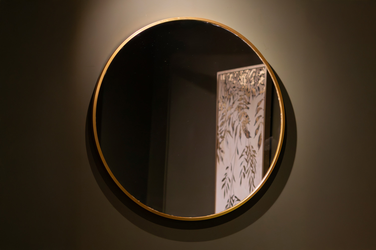 Modena Round Wall Mirror | Gold | 120 cm