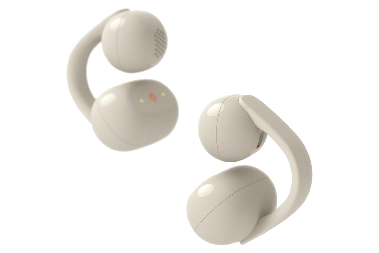 Sony LinkBuds Clip Open-Ear Wireless Earbuds | Greige