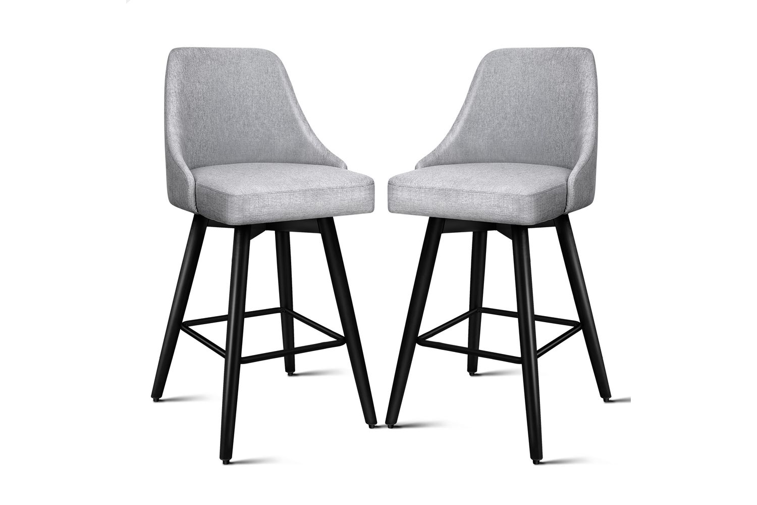 Alfordson Bar Stool | Grey | Set of 2