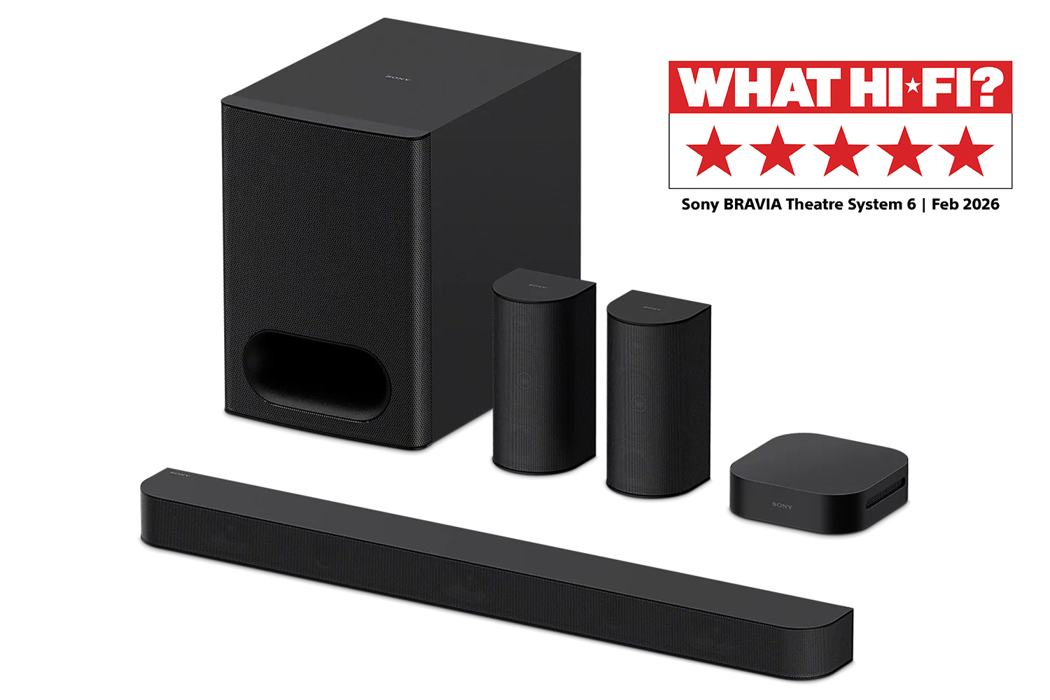 Sony HTS60.CEK 1000W 5.1Ch Soundbar with Rear Speakers and Subwoofer | HTS60.CEK