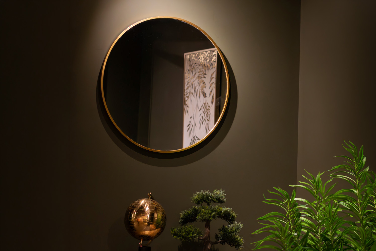Modena Round Wall Mirror | Gold | 60 cm