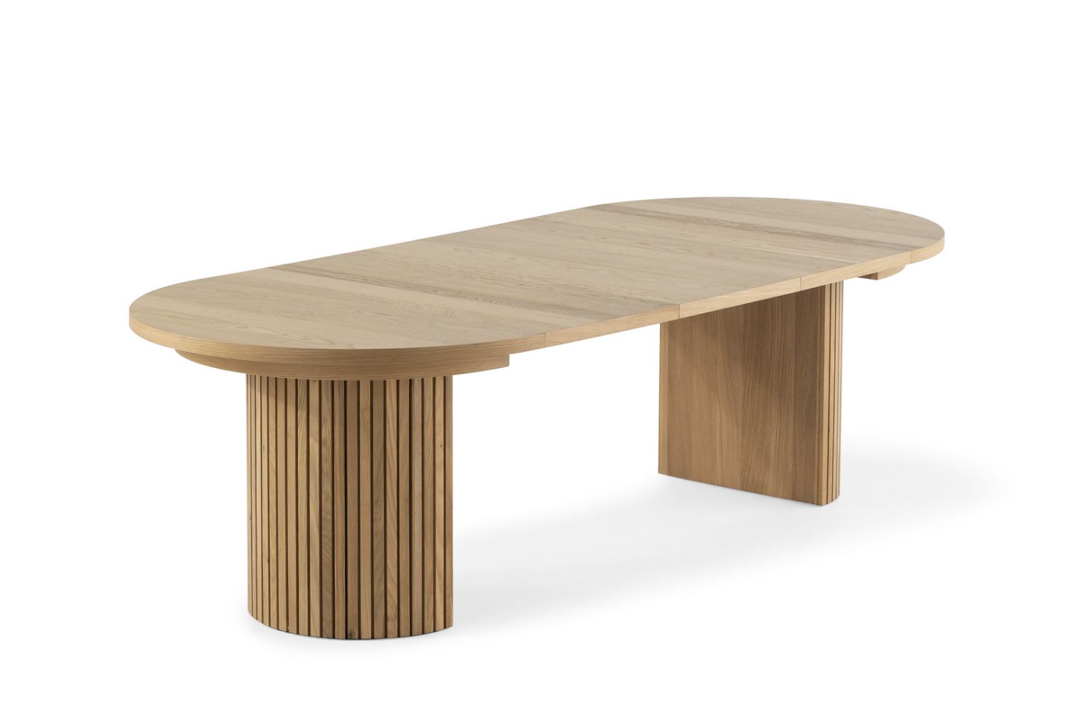 Transformer Round Extending Dining Table | Scandinavian Oak | Including 3 panels