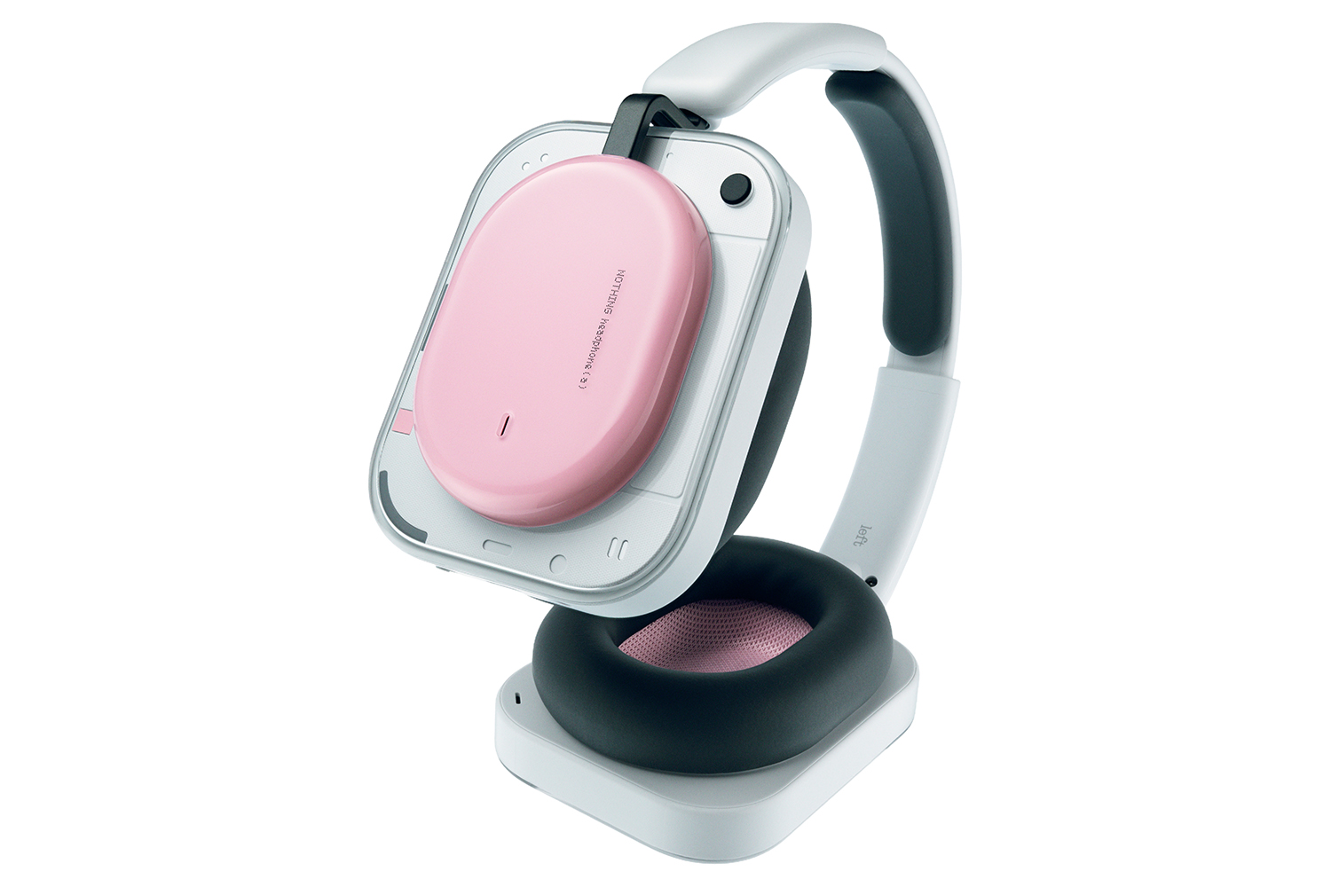 Nothing (a) On-Ear Wireless Active Noise Cancelling Headphones | Pink