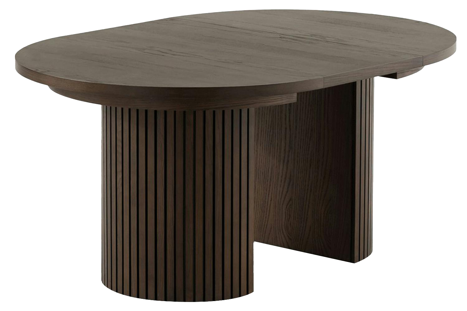 Transformer Round Extending Dining Table | Dark Walnut | Including 3 Panels
