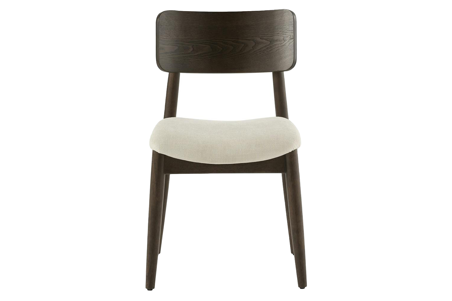 Transformer Round Chair | Cream/Dark Walnut | Set of 2