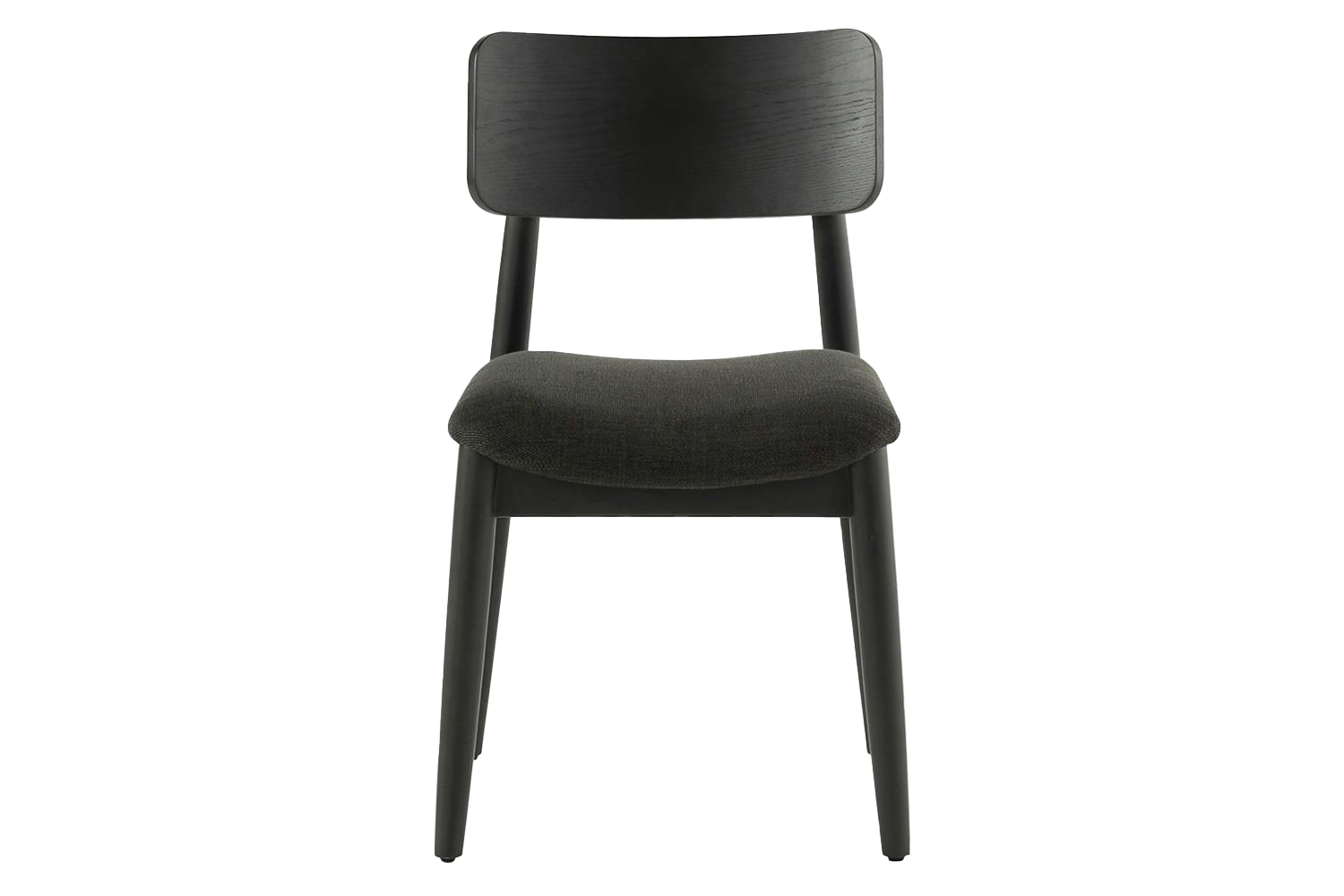 Transformer Round Chair | Onyx/Smoked Hickory | Set of 2